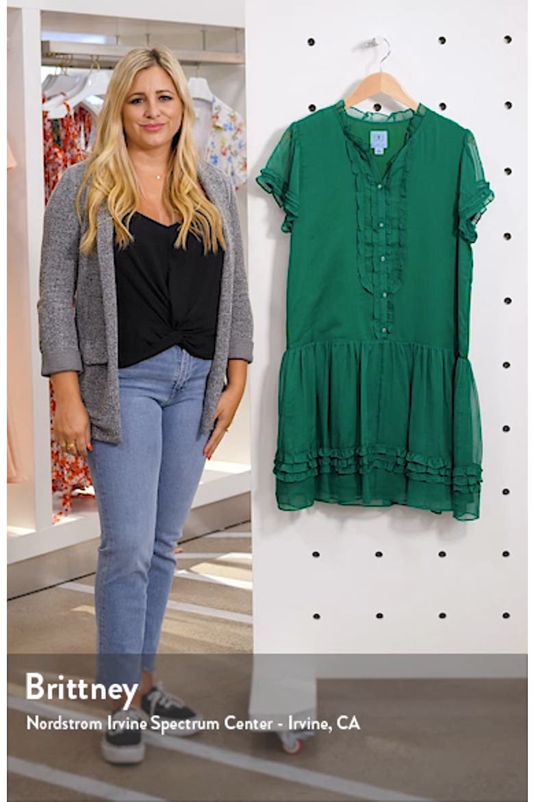 Ruffle Detail Drop Waist Dress video