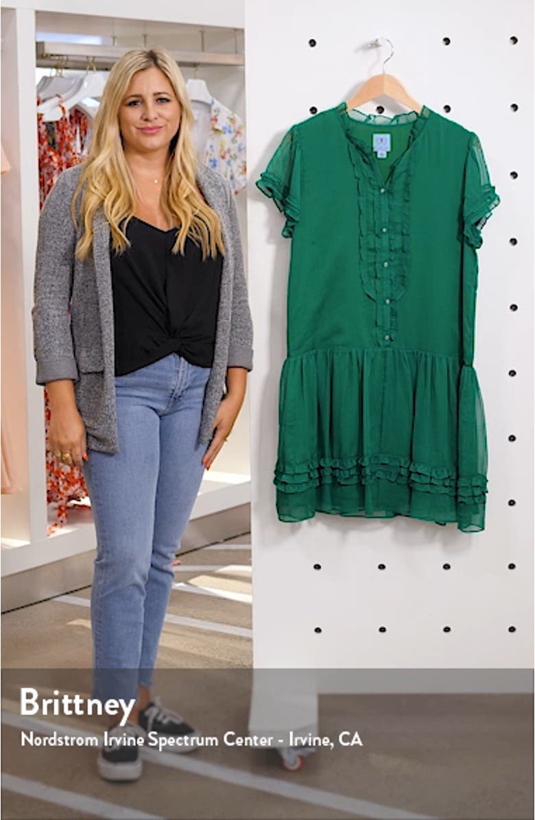 Ruffle Detail Drop Waist Dress, sales video thumbnail