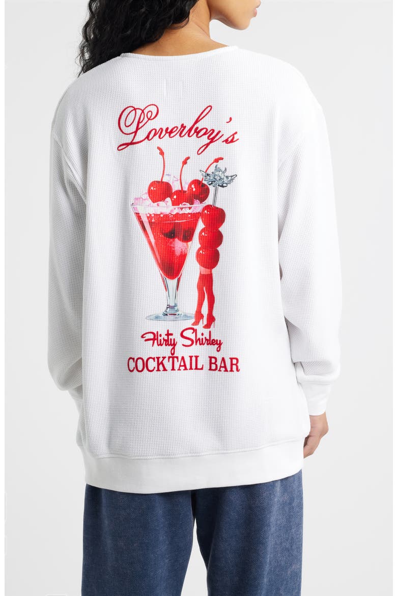 Loverboy Graphic Waffle Henley, Alternate, color, WHITE