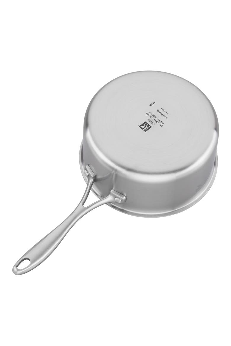 Spirit 3-Ply 3-Quart Sauce Pan with Helper Handle and Lid, Alternate, color, no color