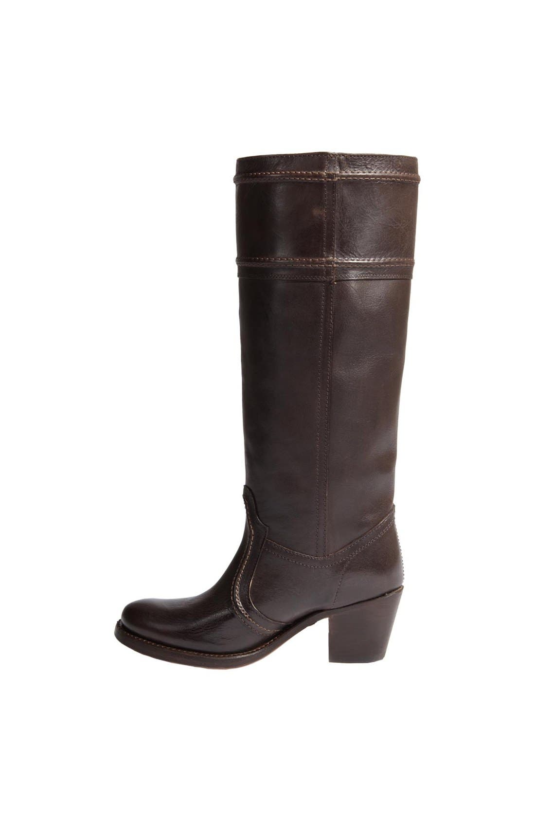 'Jane 14' Tall Pull-On Boot, Alternate, color, DARK BROWN
