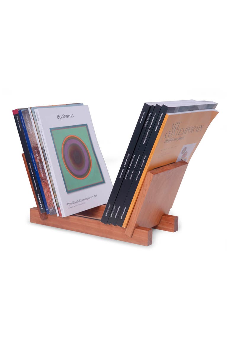 Vinyl Record Holder, Alternate, color, BROWN
