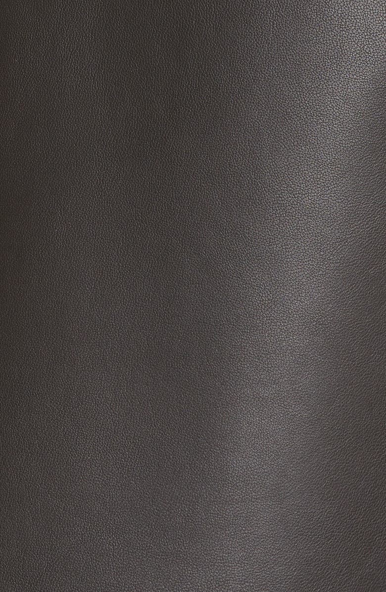 Ted Baker London Valiat Leather A-Line Skirt, Alternate, color, 