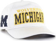 '47 Women's '47 White Michigan Wolverines Outspoken Hitch Adjustable Hat