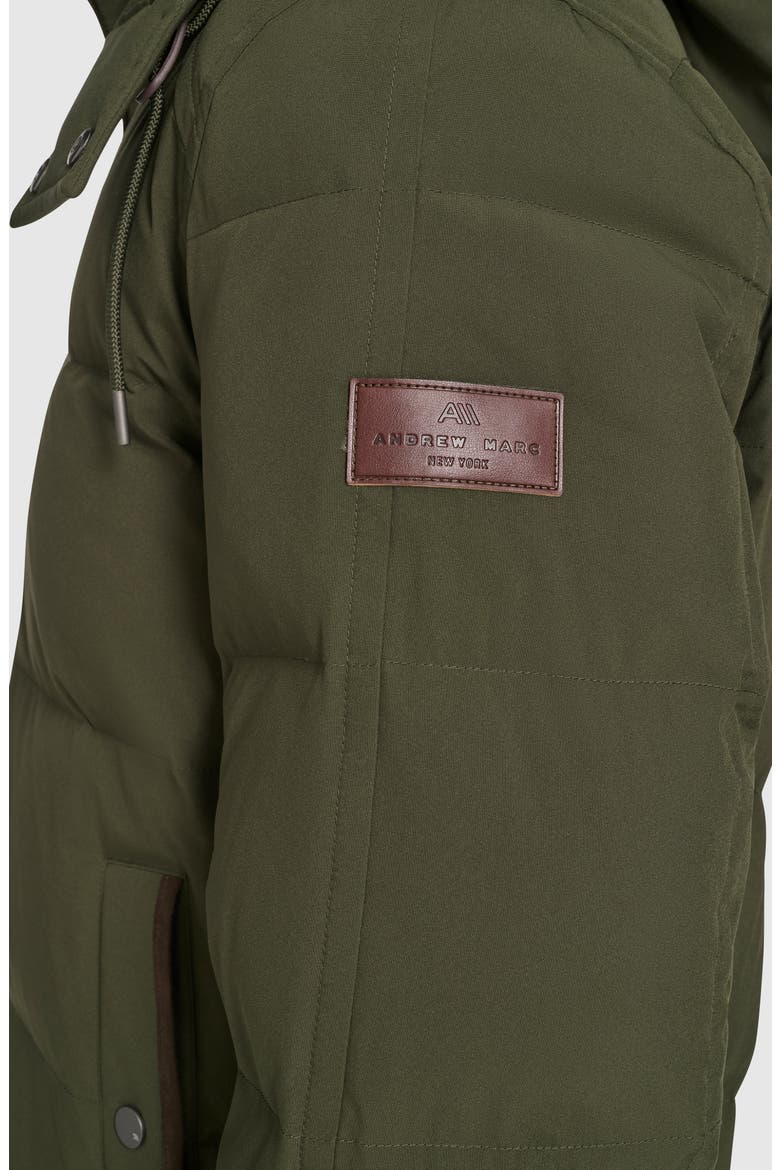 Langham Water Resistant Hooded Puffer Bomber Jacket, Alternate, color, FOREST