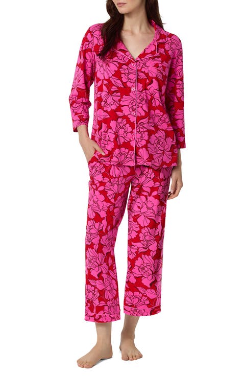 Stretch Cotton Cropped Pajamas