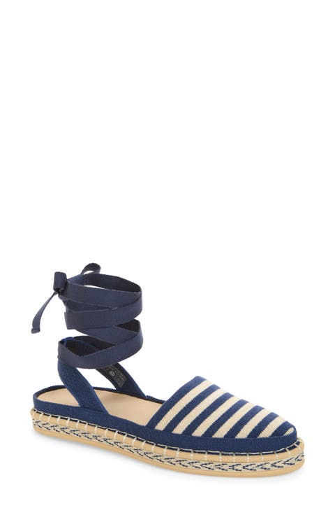 The d'Orsay Ankle Tie Espadrille Flat (Women)