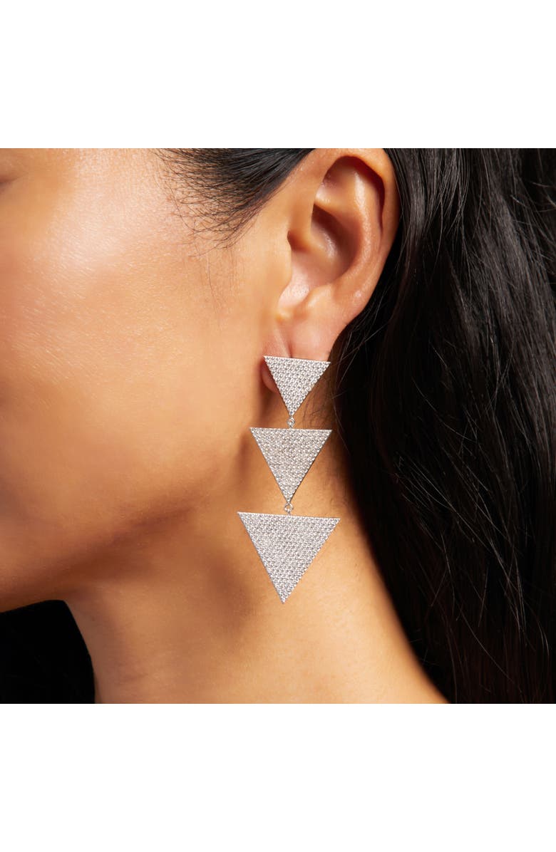 NICKHO REY Megan Earrings, Alternate, color, White/White Rhodium