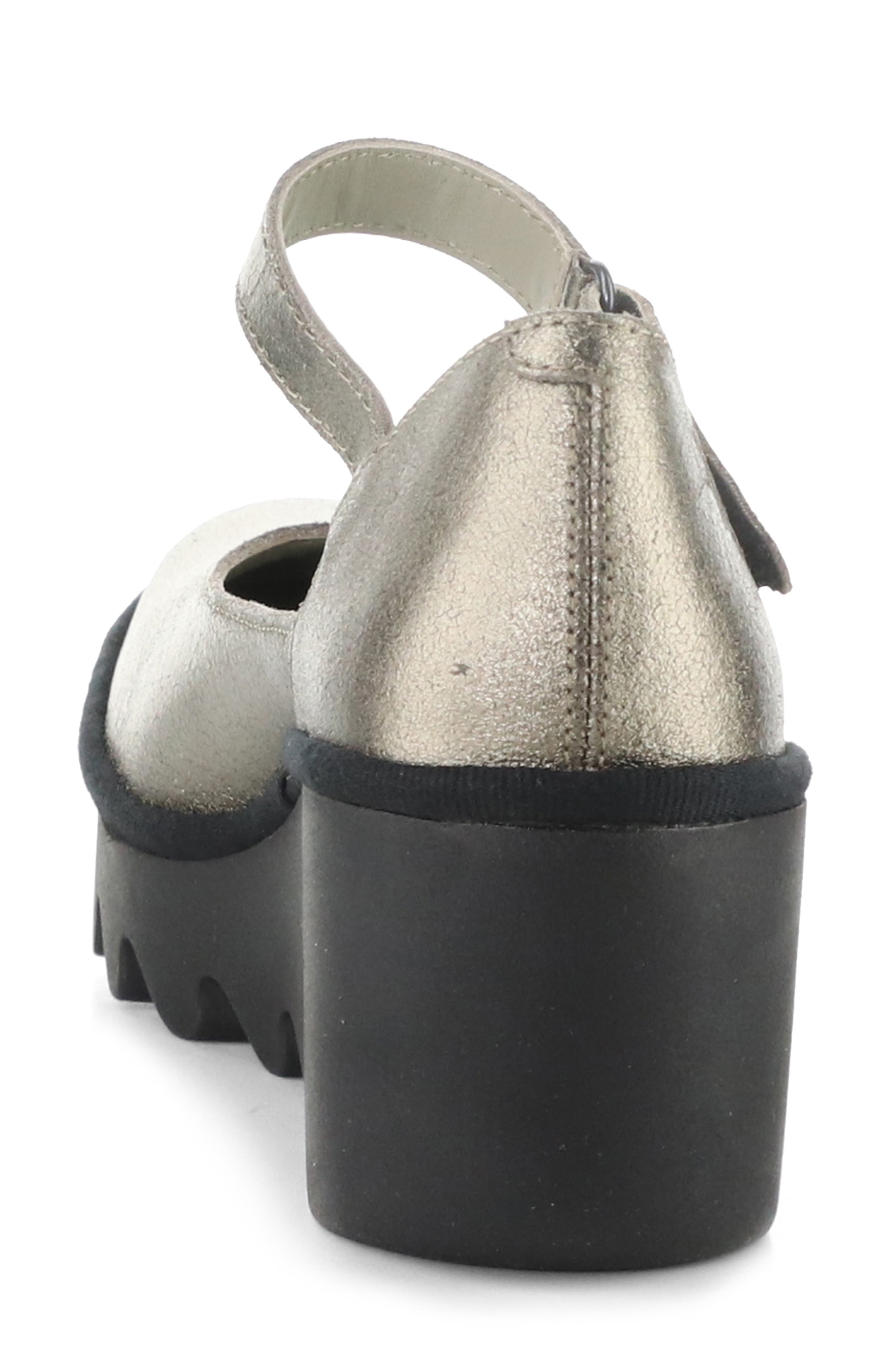 Fly London Bawo Platform Wedge Pump, Alternate, color, Gold