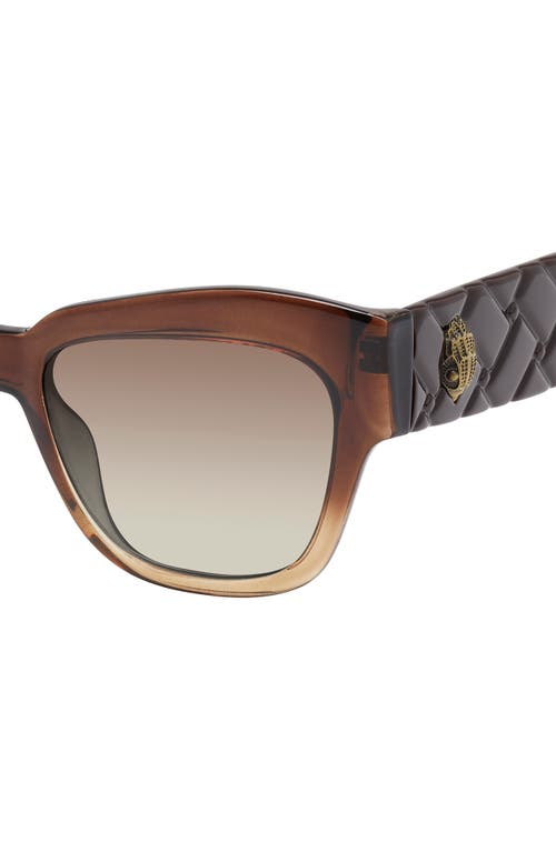 Kurt Geiger London 53mm Cat Eye Sunglasses In Brown