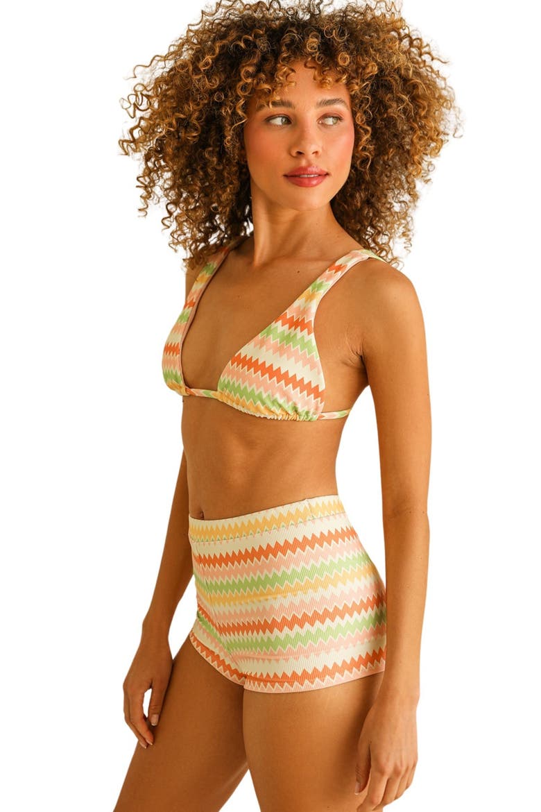 Farrah Elastic Waist Short, Alternate, color, Hang Ten Stripe