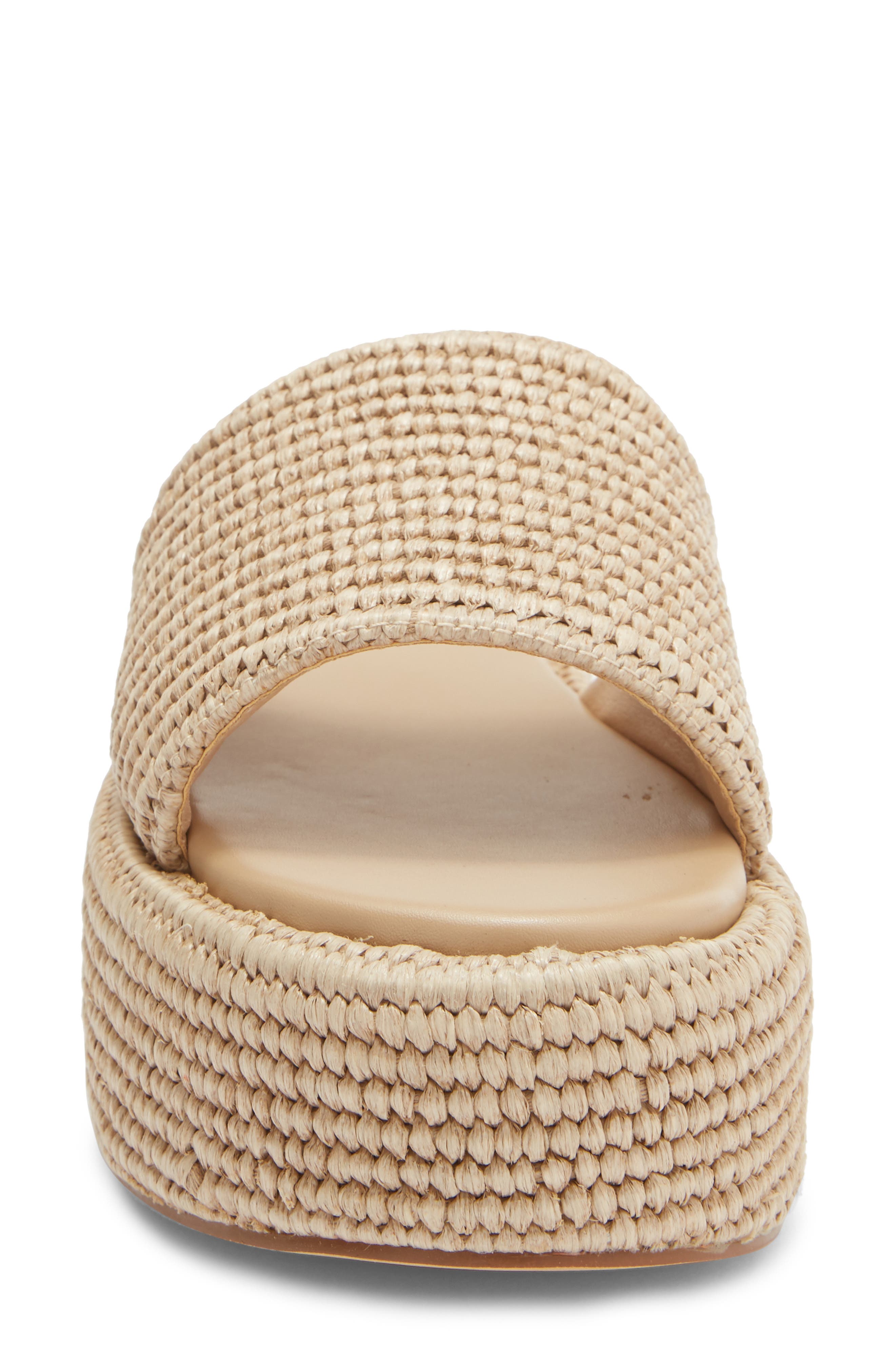 Billini Zabella Platform Sandal, Alternate, color, Natural Raffia