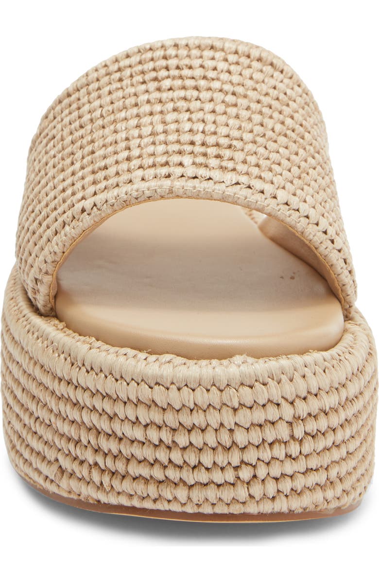 Billini Zabella Platform Sandal, Alternate, color, Natural Raffia