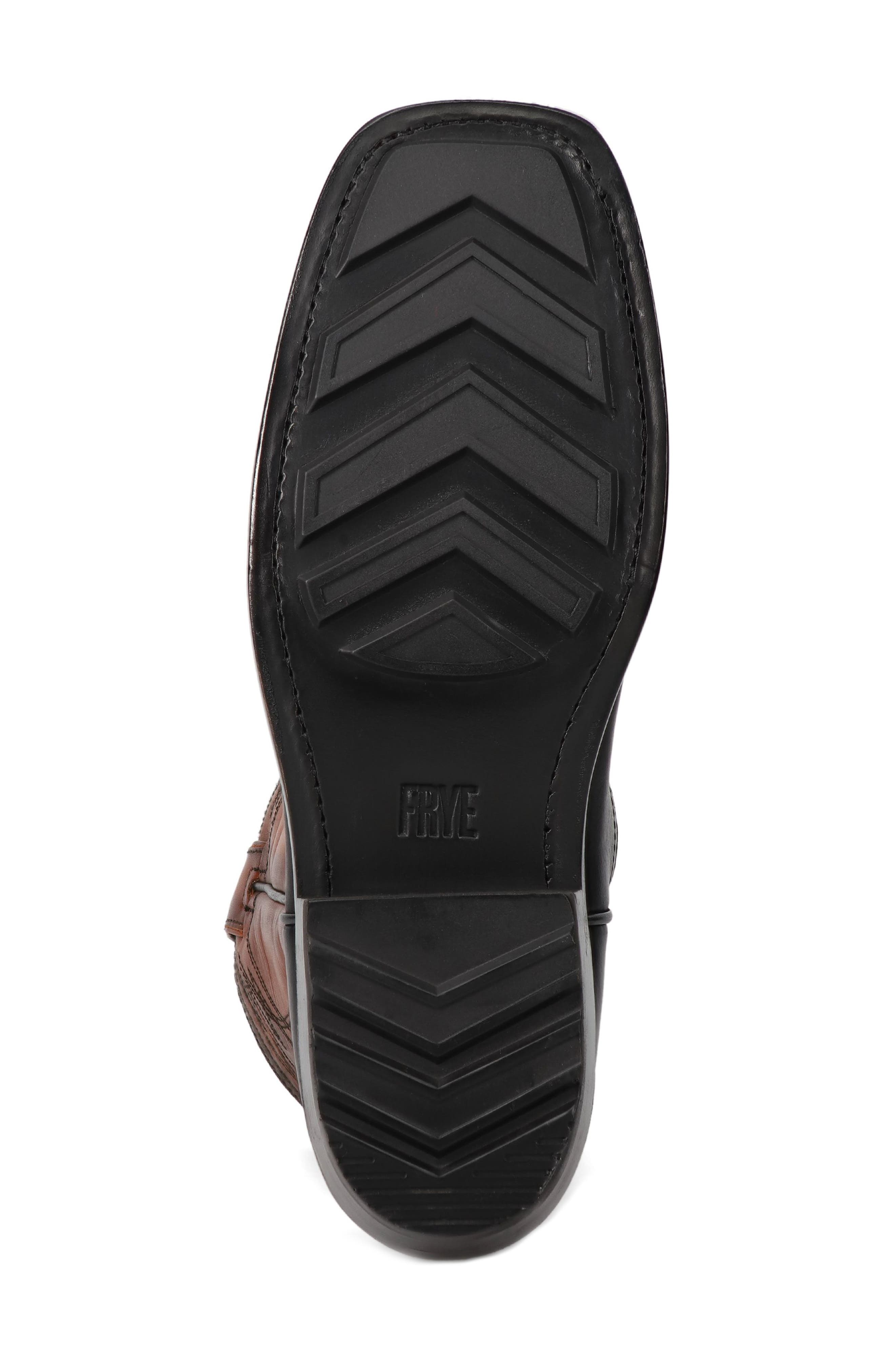 Frye Nash Deco Western Boot, Alternate, color, Black