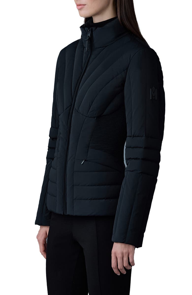 Mackage Alma Smocked Panel Down Jacket, Alternate, color, 