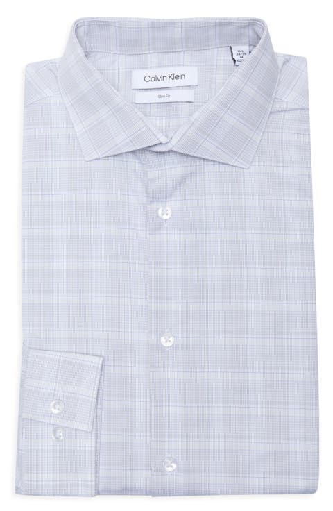 Check Slim Fit Cotton Button-Up Shirt (Regular, BIg & Tall)