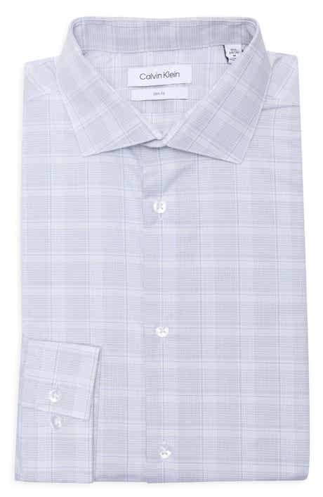 Calvin Klein Check Slim Fit Cotton Button-Up Shirt