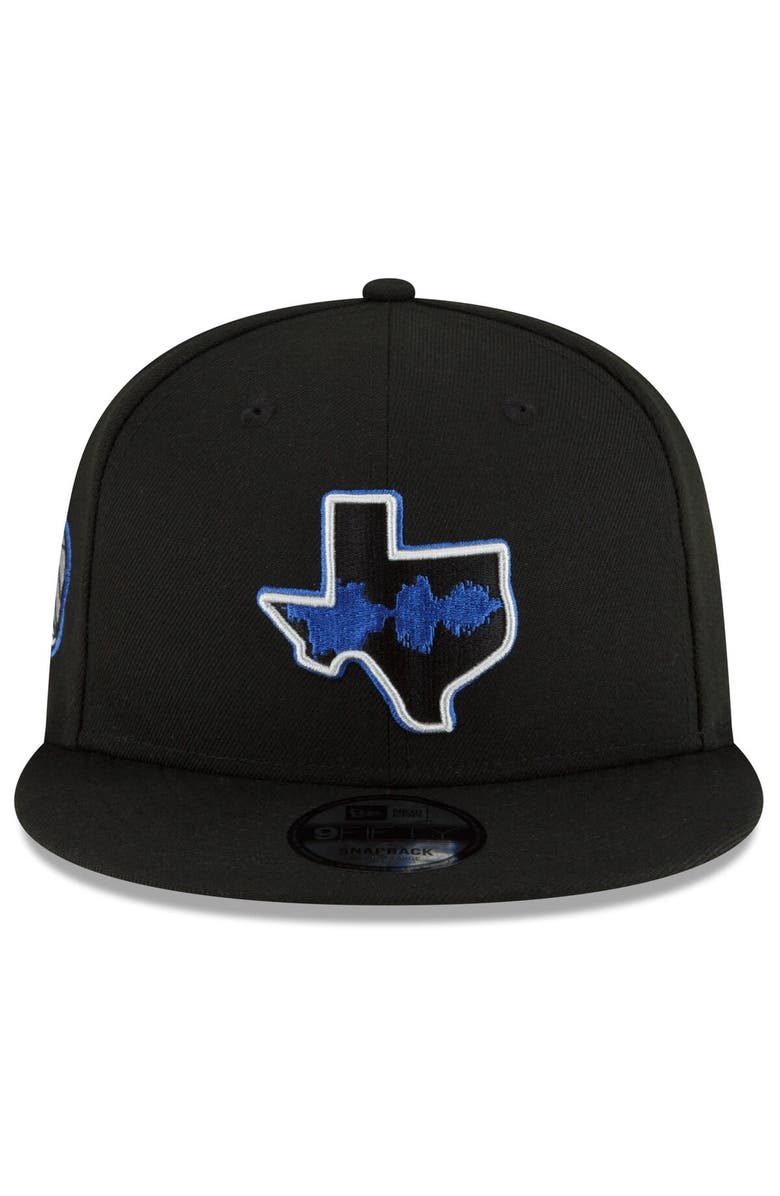 New Era Men's New Era Black Dallas Mavericks 2023/24 City Edition Alternate 9FIFTY Snapback Adjustable Hat, Alternate, color,