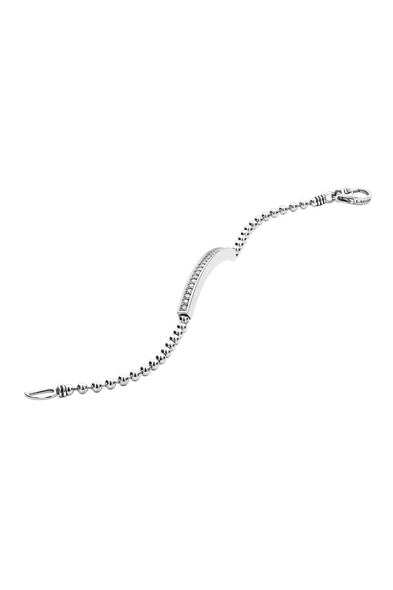 Caviar Spark Diamond Bracelet, Alternate, color, SILVER