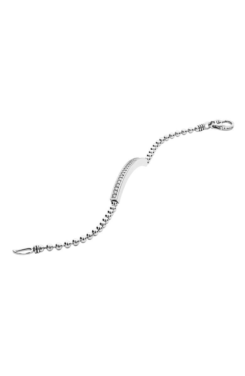 LAGOS Caviar Spark Diamond Bracelet, Alternate, color, Silver