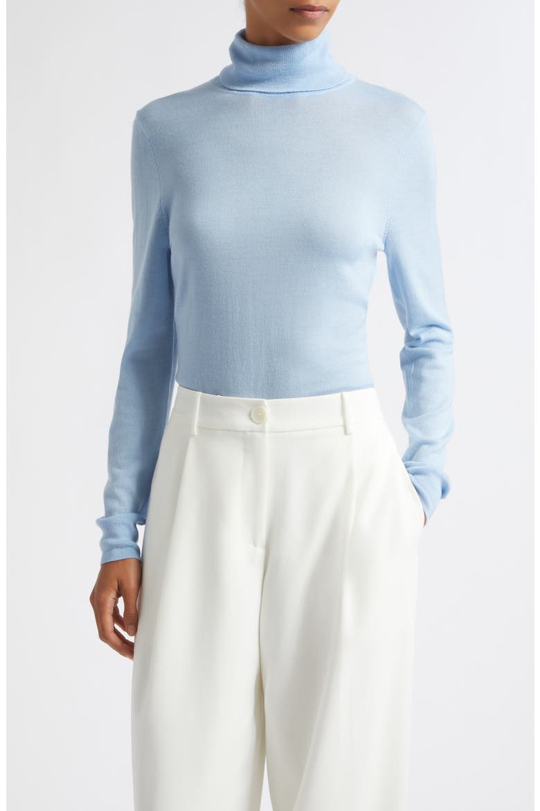 Alma Wool Turtleneck Sweater, Main, color, SKY
