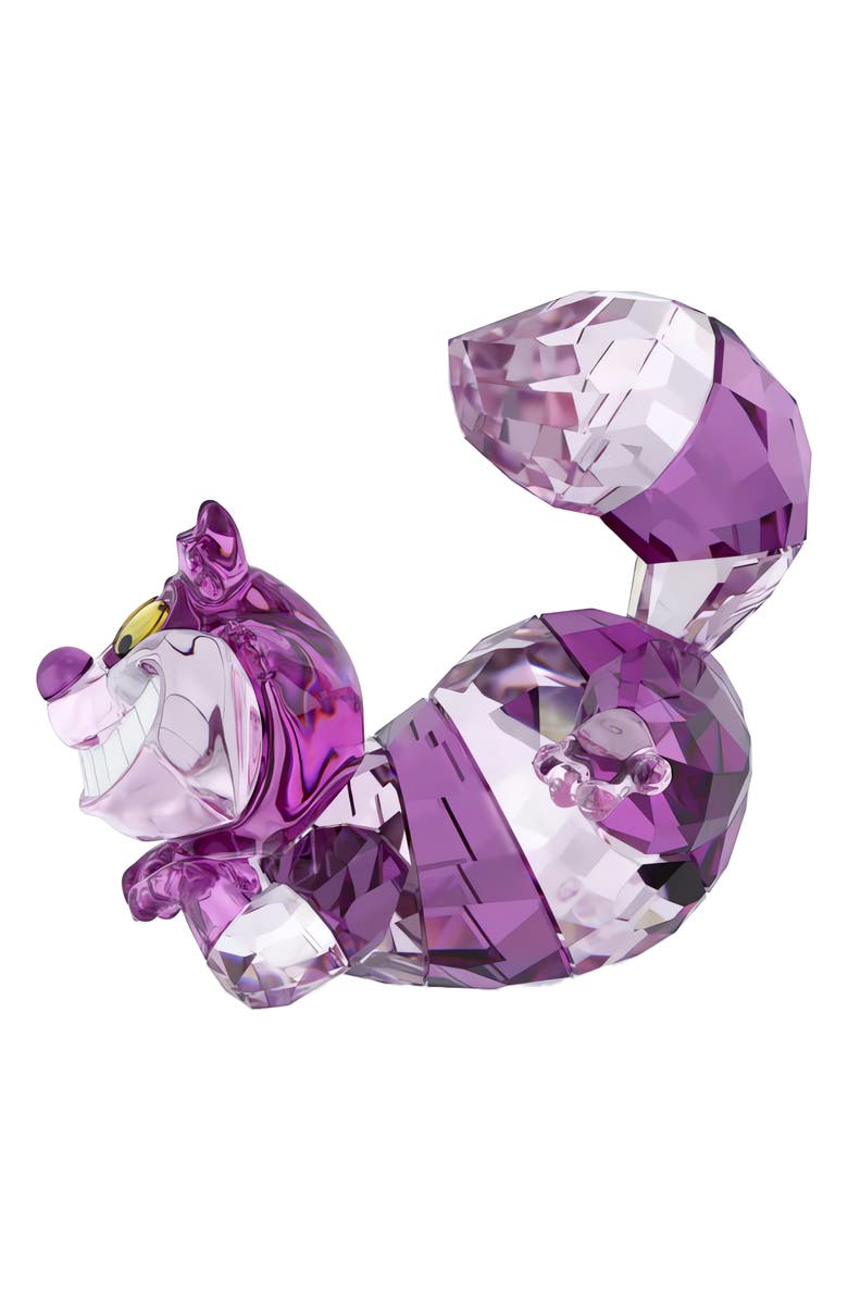 Swarovski x Disney<sup>®</sup> Alice in Wonderland Cheshire Cat Figurine, Alternate, color, Purple