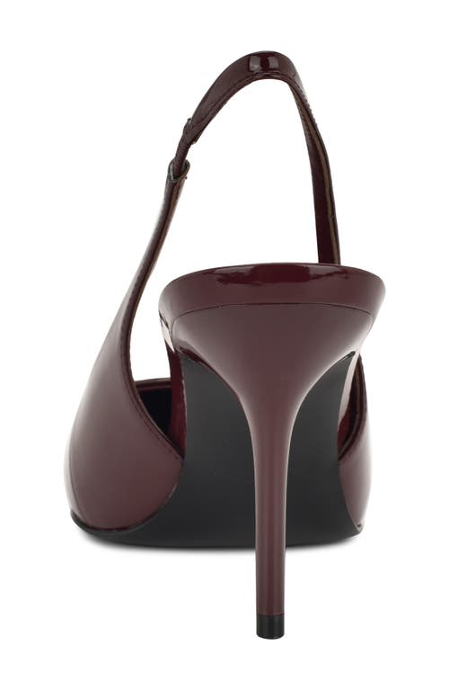 Nine West Palomma Slingback Pointed Toe Pump In Burgundy