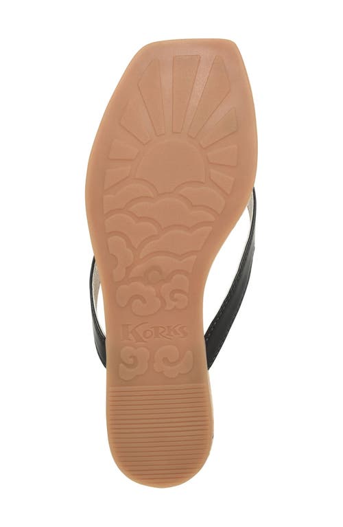 Korks Winnie Flip Flop In Black
