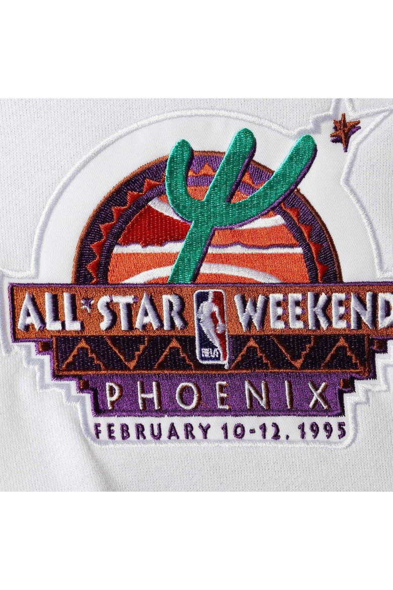 Men's Mitchell & Ness Purple NBA Hardwood Classics 1995 All-Star Game Colorblock Fusion Pullover Hoodie, Alternate, color, Purple