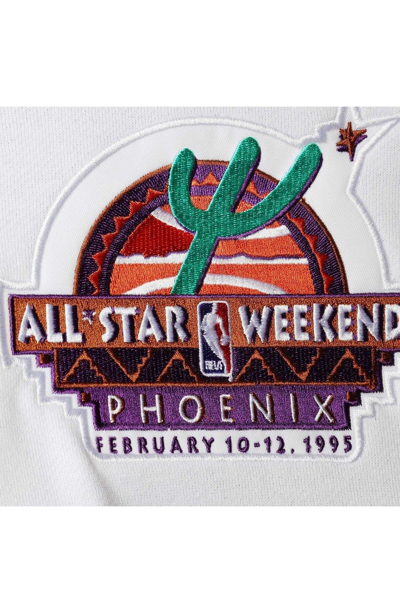 Mitchell & Ness Men's Mitchell & Ness Purple NBA Hardwood Classics 1995 All-Star Game Colorblock Fusion Pullover Hoodie, Alternate, color, Purple