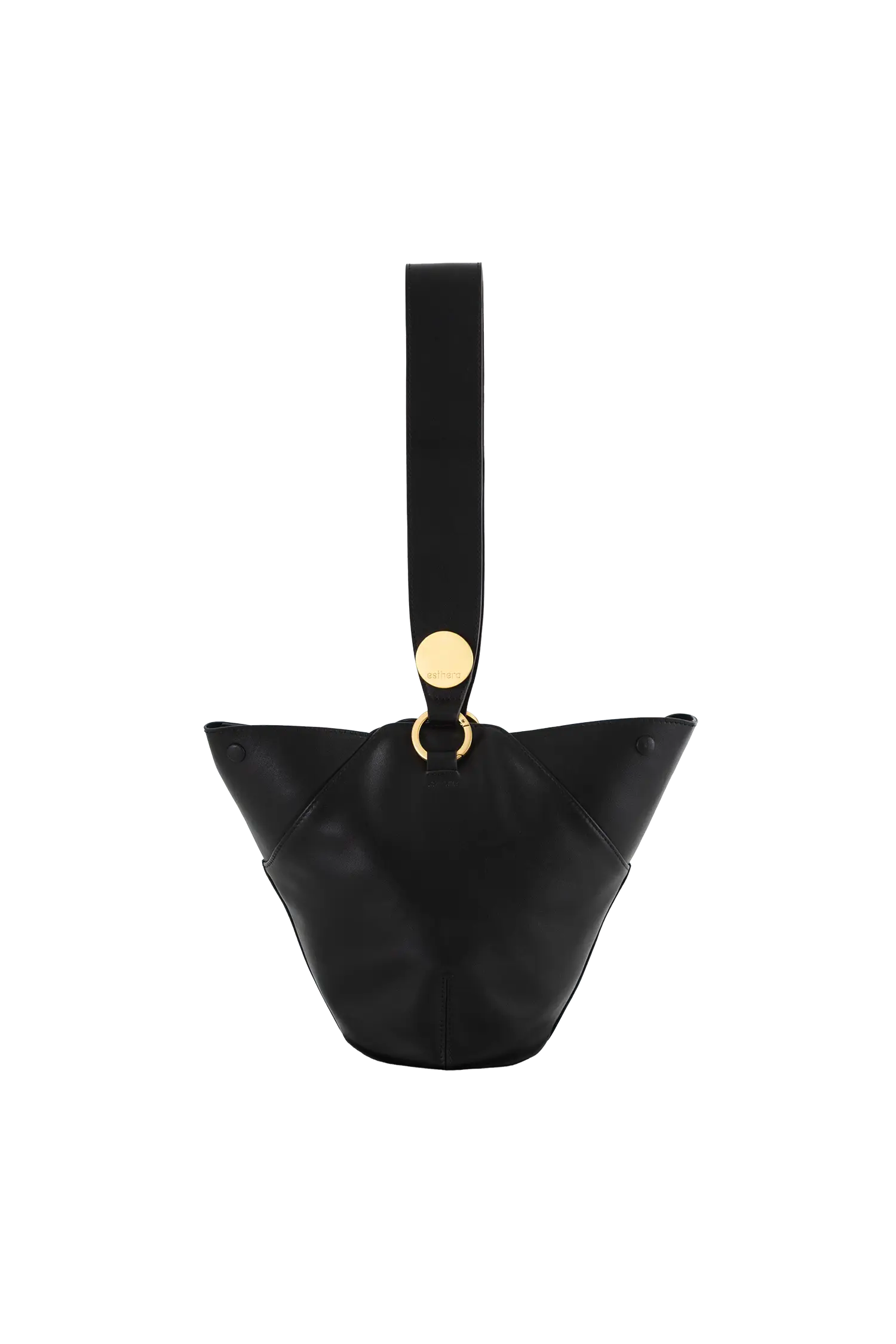 9PM Leather Maxi Bag, Main, color, Black