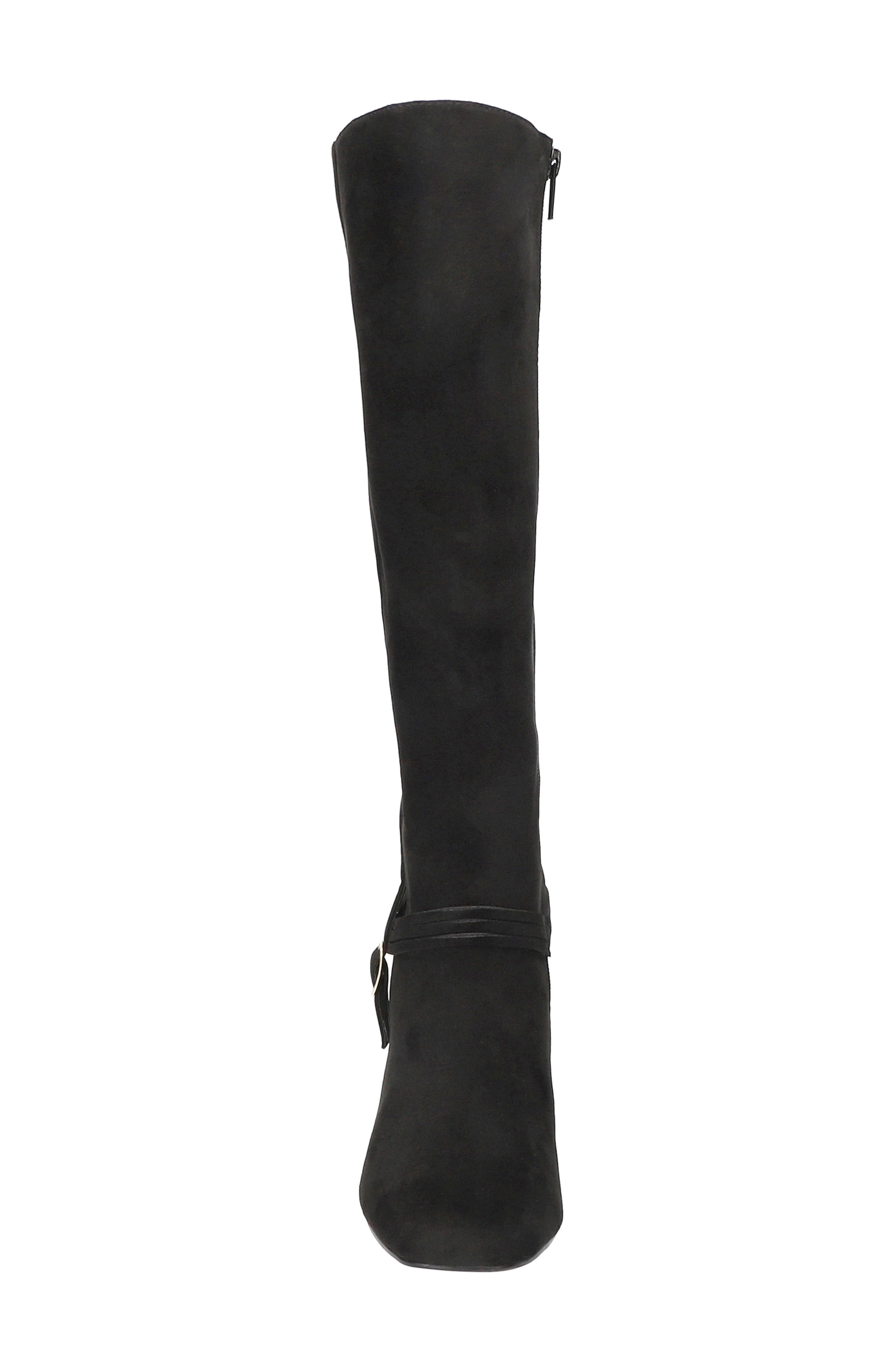 Oleander Knee High Boot, Alternate, color, BLACK SUEDE