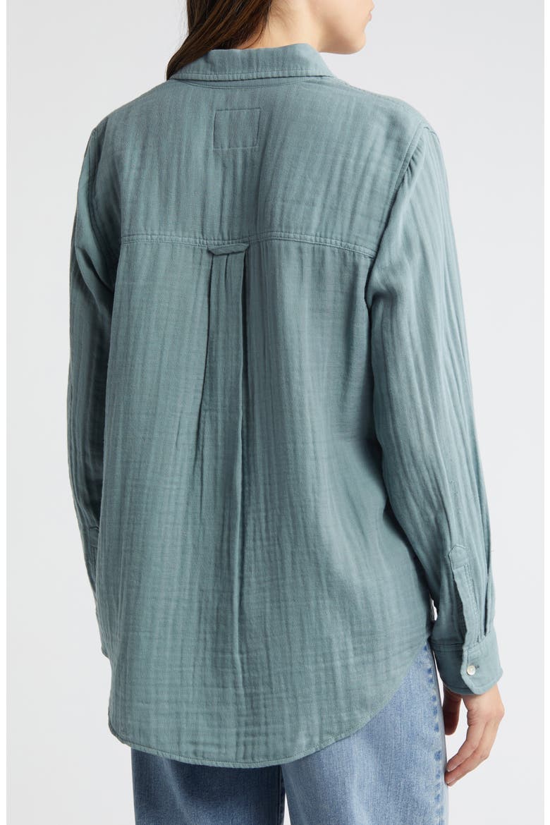 Ellis Cotton Button-Up Shirt, Alternate, color, ALOE