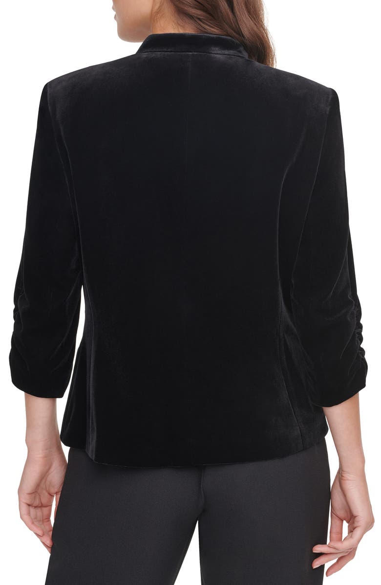 Eliza J Velvet Blazer, Alternate, color,