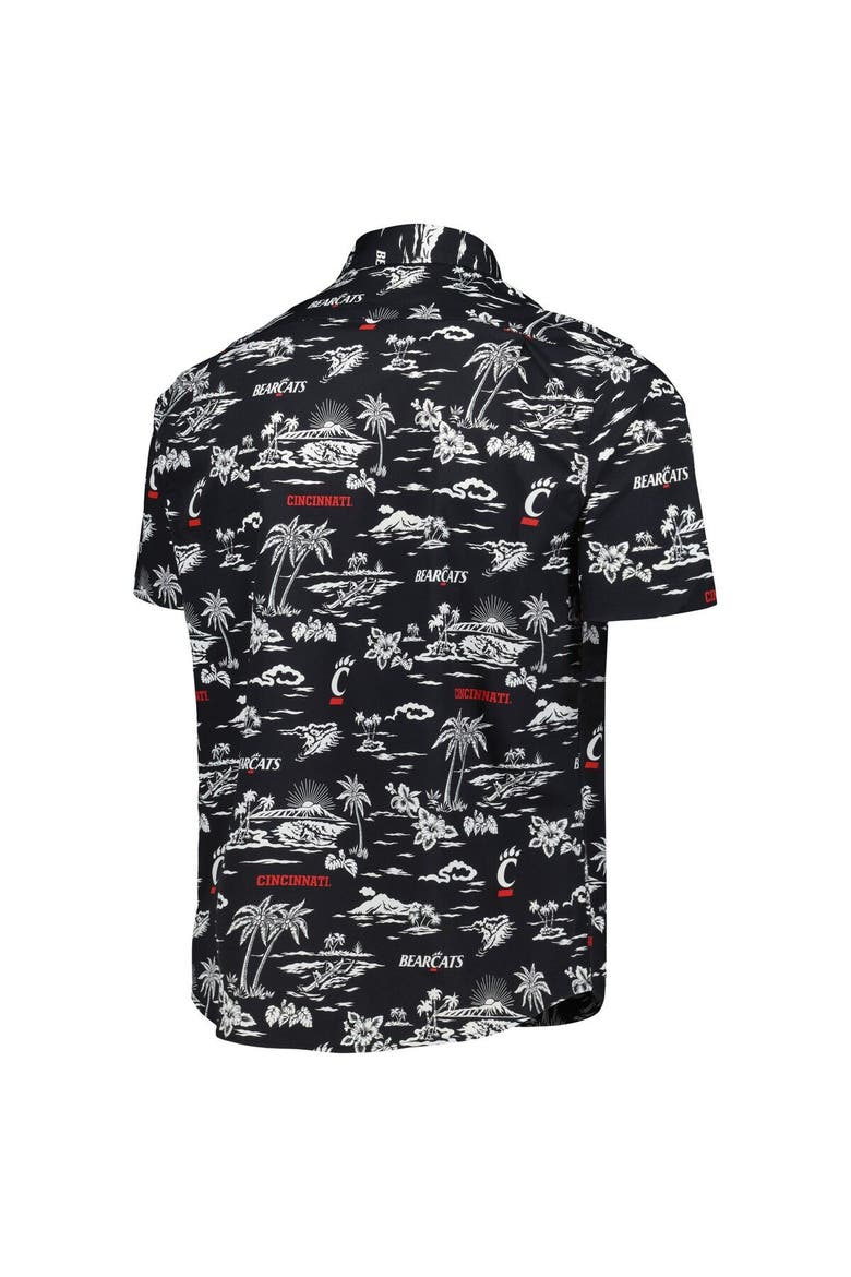 Men's Reyn Spooner Black Cincinnati Bearcats Performance Button-Down Shirt, Alternate, color, Black