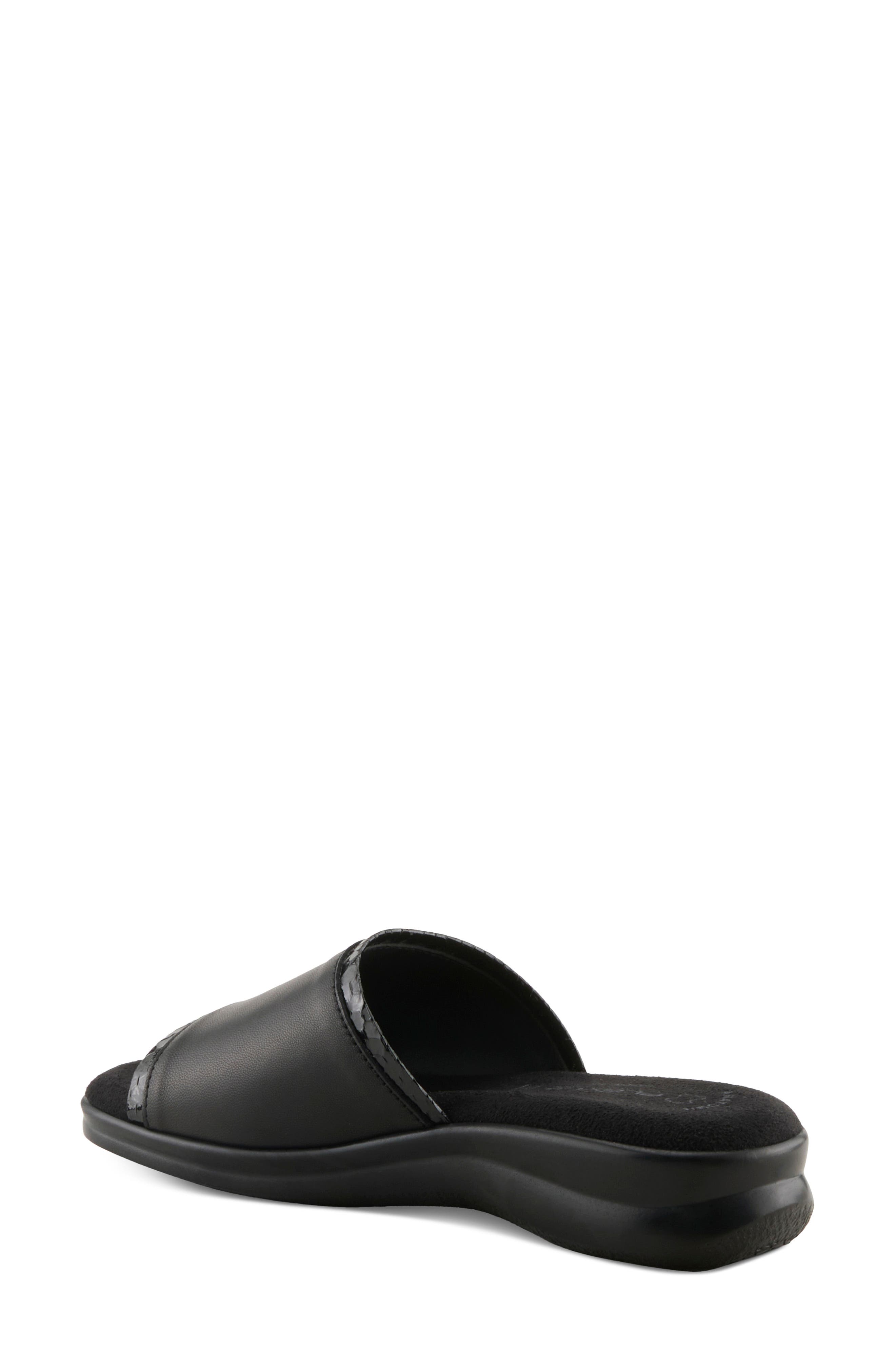 Cumbia Slide Sandal, Alternate, color, BLACK