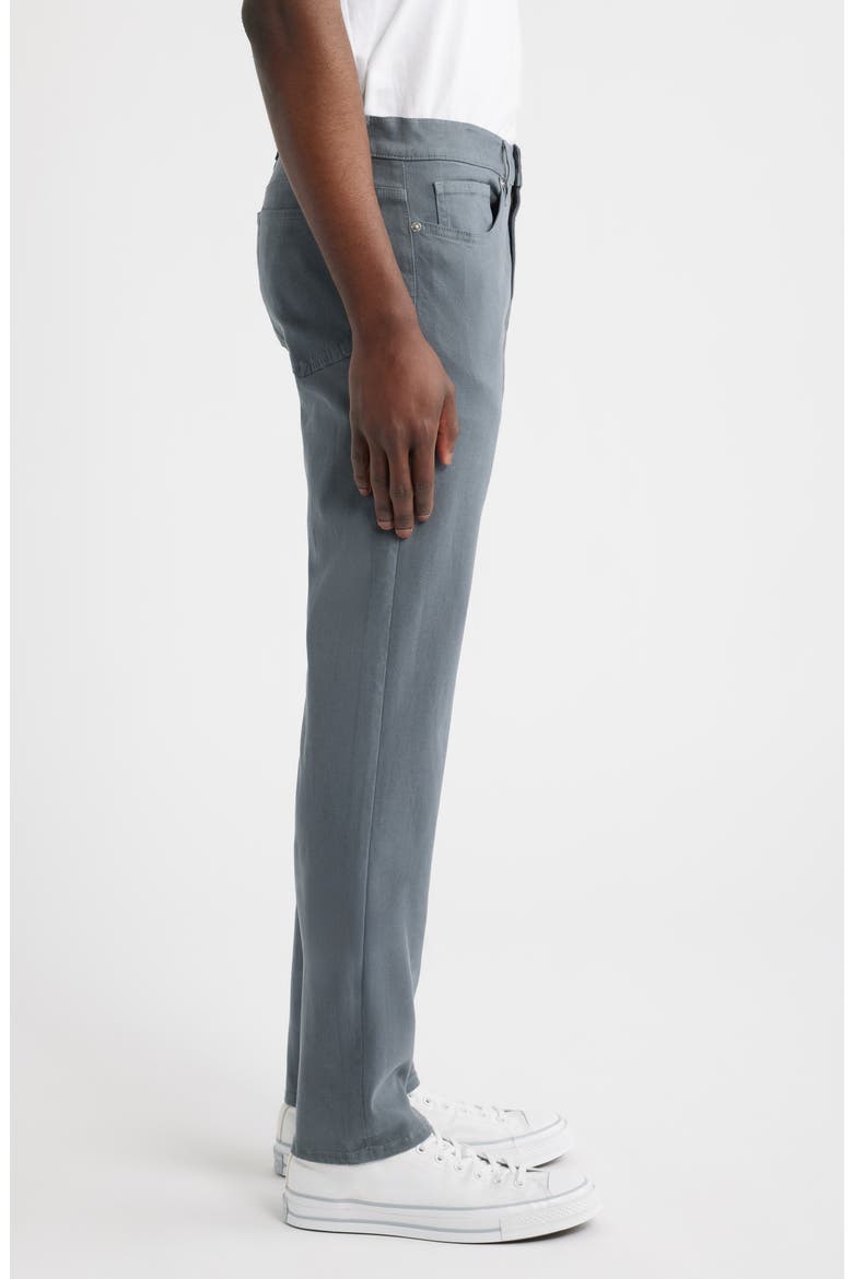 L'Homme Slim Fit Five-Pocket Twill Pants, Alternate, color, MODERN GREY