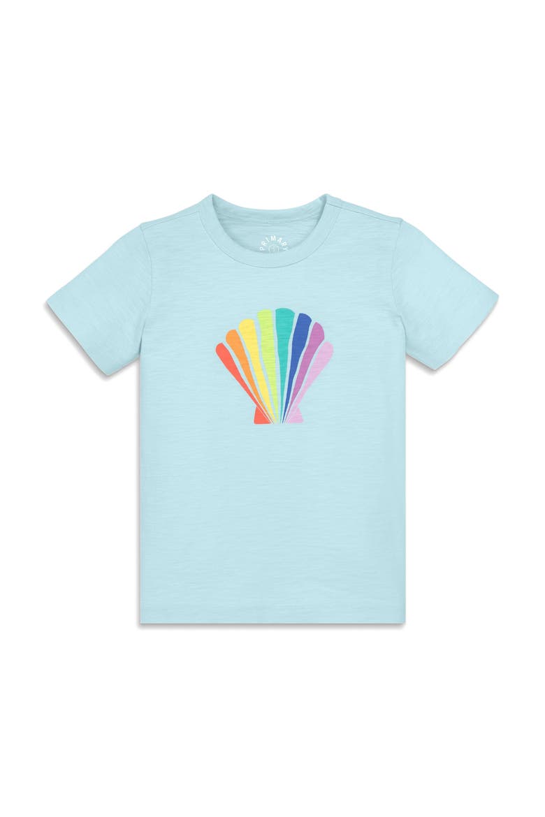 Kids Rainbow Seashell Tee, Main, color, Saltwater Shell