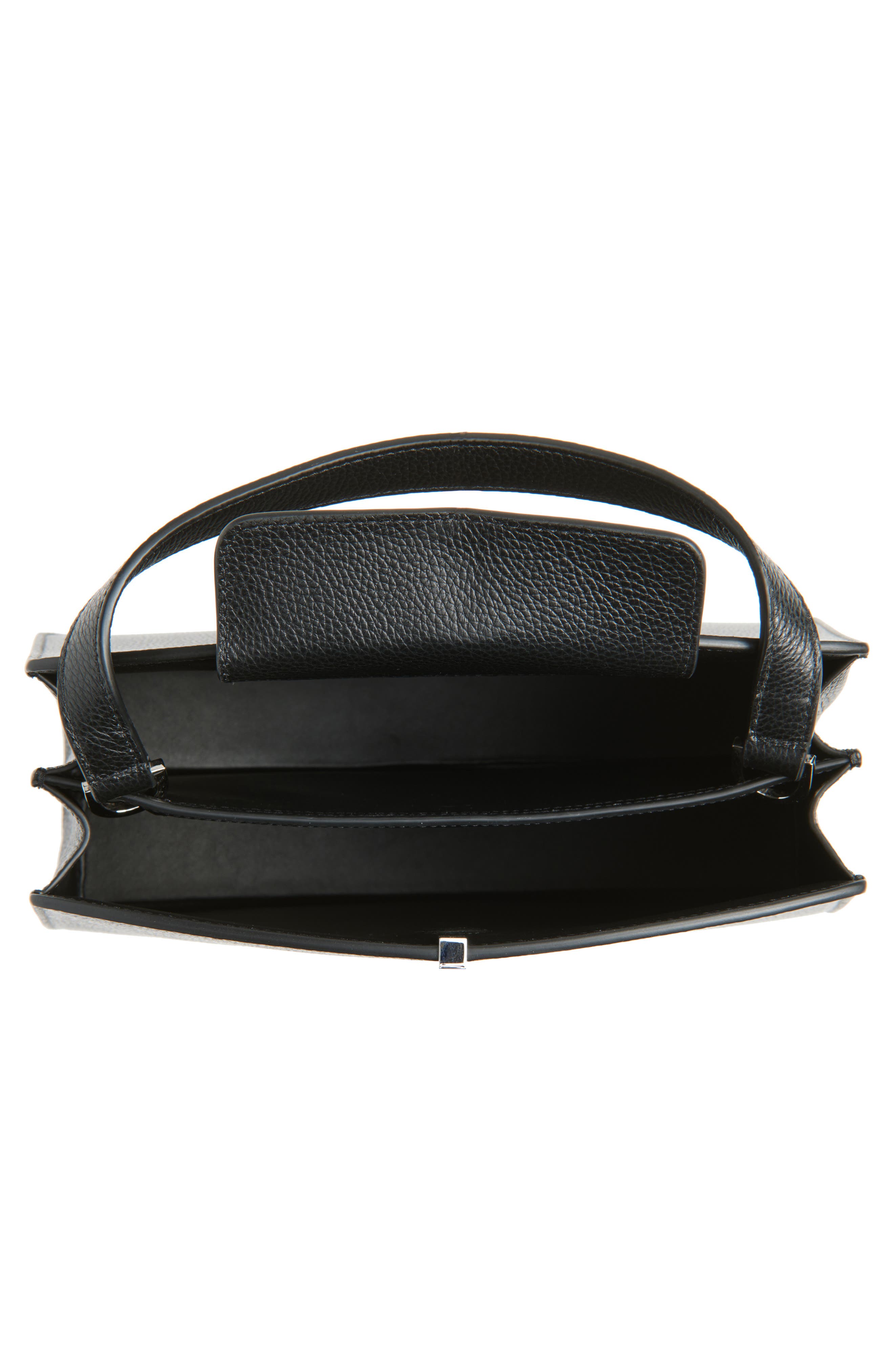 SAVETTE Florence 25 Leather Top Handle Bag, Alternate, color, Black