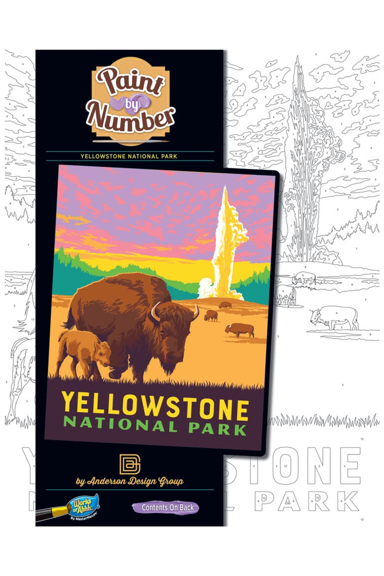 Yellowstone Paint by Number, Main, color, Multicolor