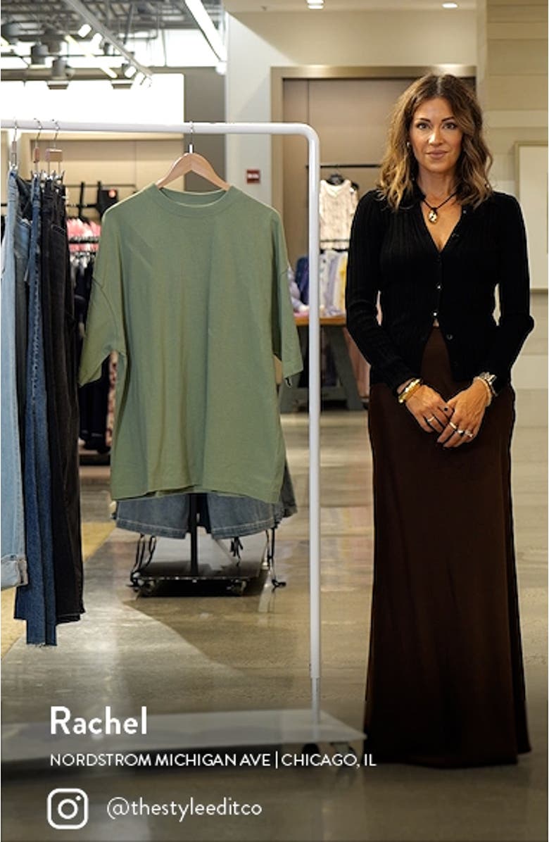 Oversize Cotton Drop Shoulder T-Shirt, sales video thumbnail