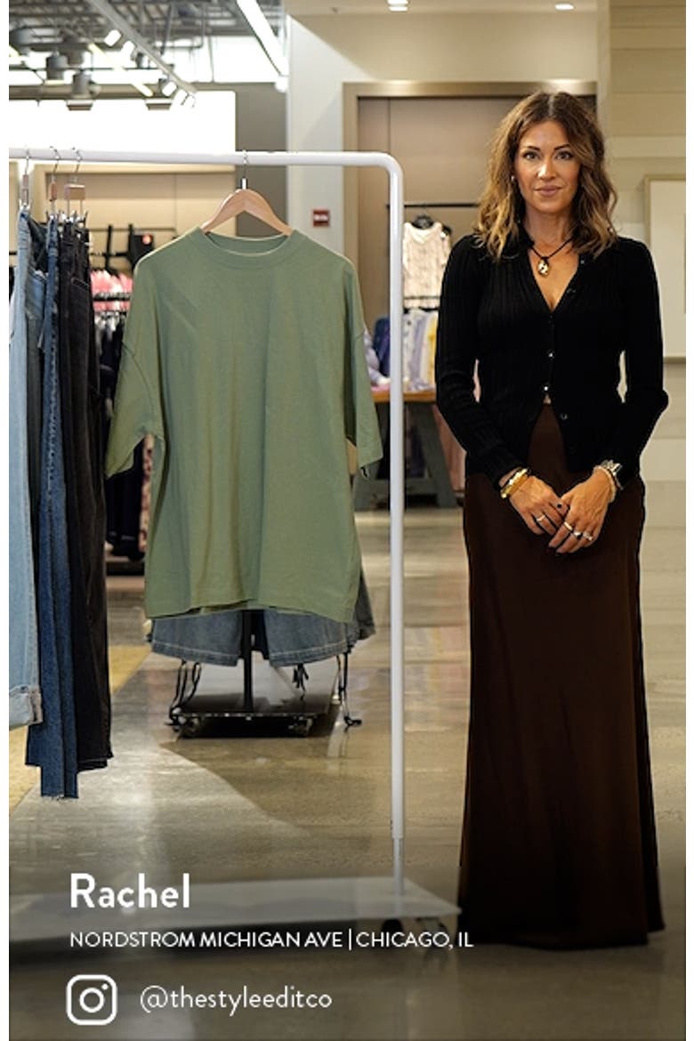 Oversize Cotton Drop Shoulder T-Shirt video