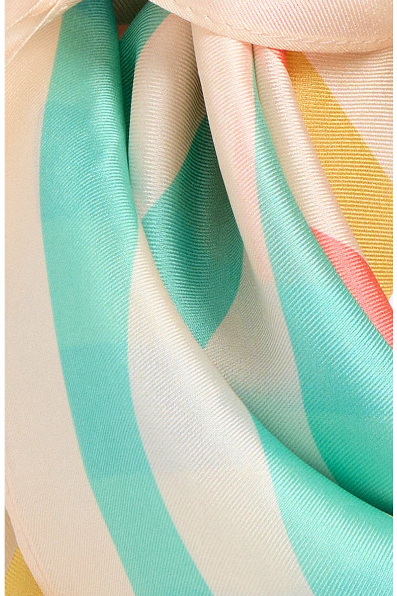 Mixed Stripe Silk Bandana, Alternate, color, RAINBOW MULTI