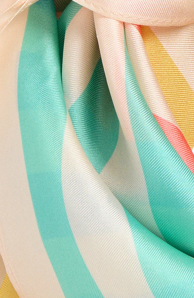 Kurt Geiger London Mixed Stripe Silk Bandana, Alternate, color, 