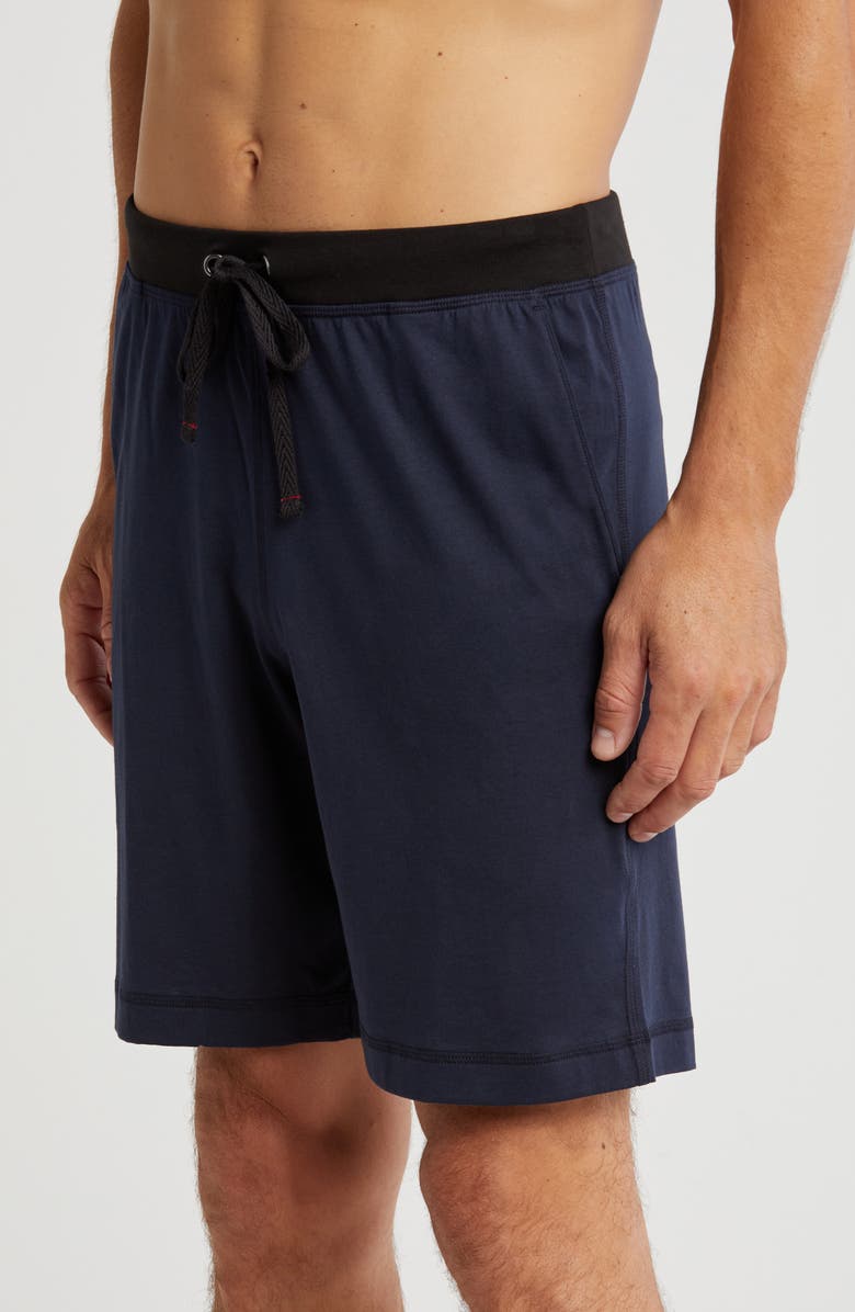 Daniel Buchler Peruvian Pima Cotton Lounge Shorts, Alternate, color, Midnight