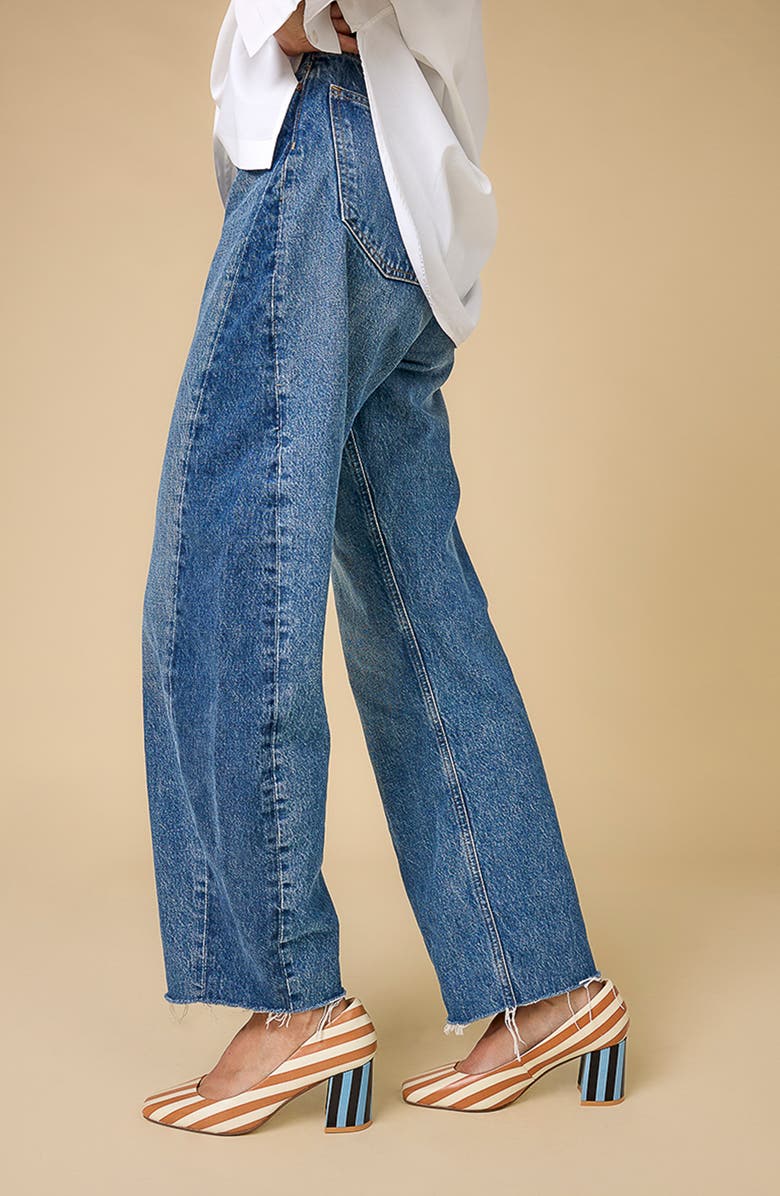 Charlotte Stone Estee Multicolor Square Toe Pump, Alternate, color, Camel Stripe