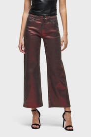 Hudson Jeans Rosie High-Rise Wide Leg Ankle