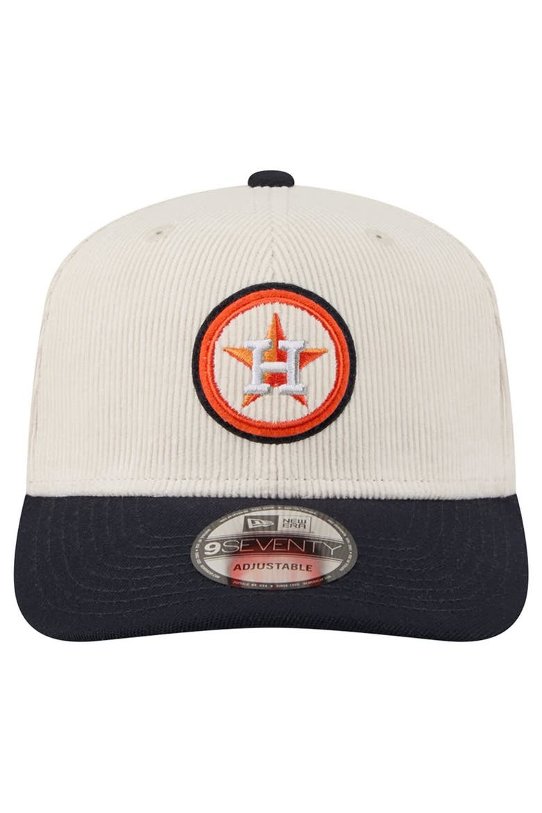 Men's New Era  Cream Houston Astros Loyal 9SEVENTY Adjustable Hat, Alternate, color, Cream