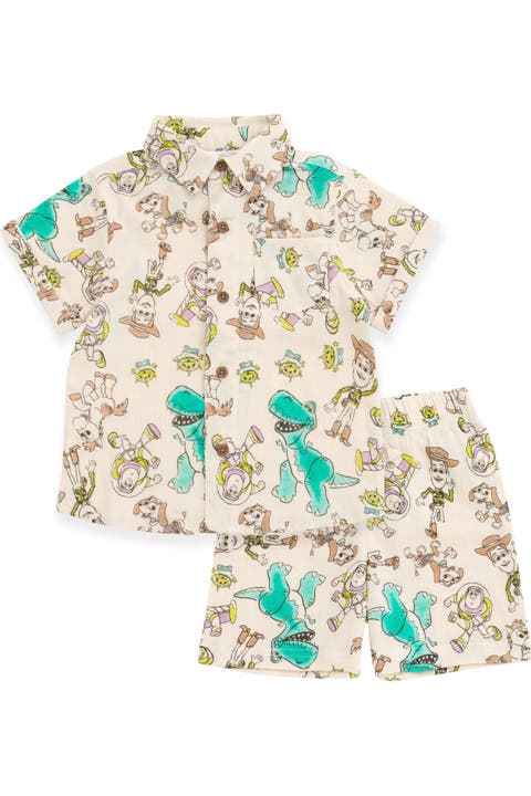 Toy Story Gauze Romper and Shirt and Shorts Set