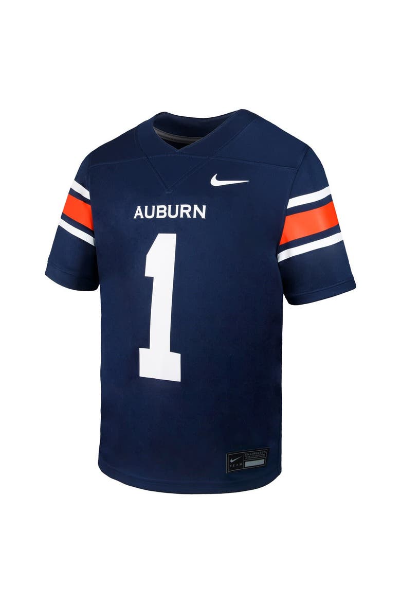 Preschool Nike  Navy Auburn Tigers Untouchable Replica Football Jersey, Alternate, color, Navy